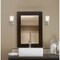 Westinghouse Fixture Wall 60W Reynaldo, Brushed Nickel Frosted Glass 6128900 - alternate 3